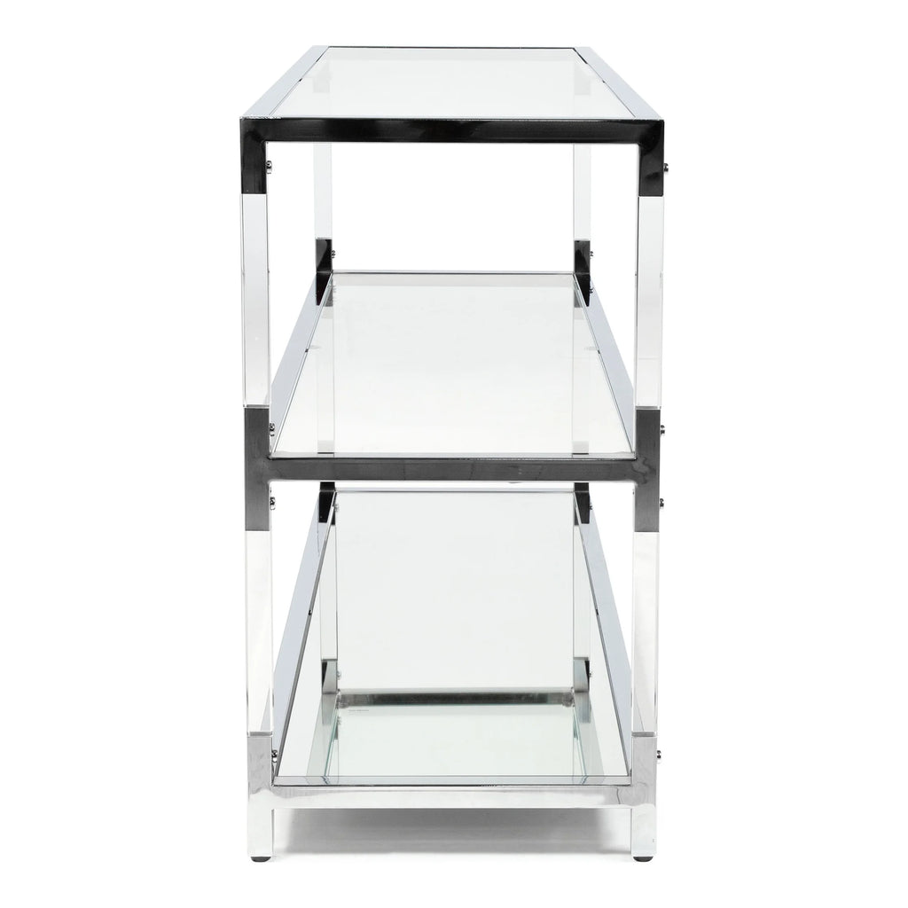 Glass Top Console Table Y835