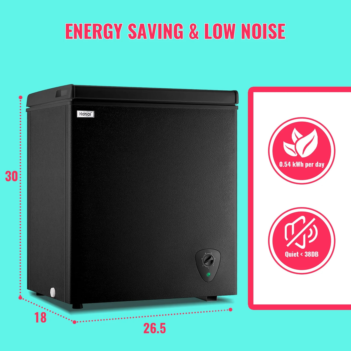 White 5.0 Cu.ft Chest Freezer O88297