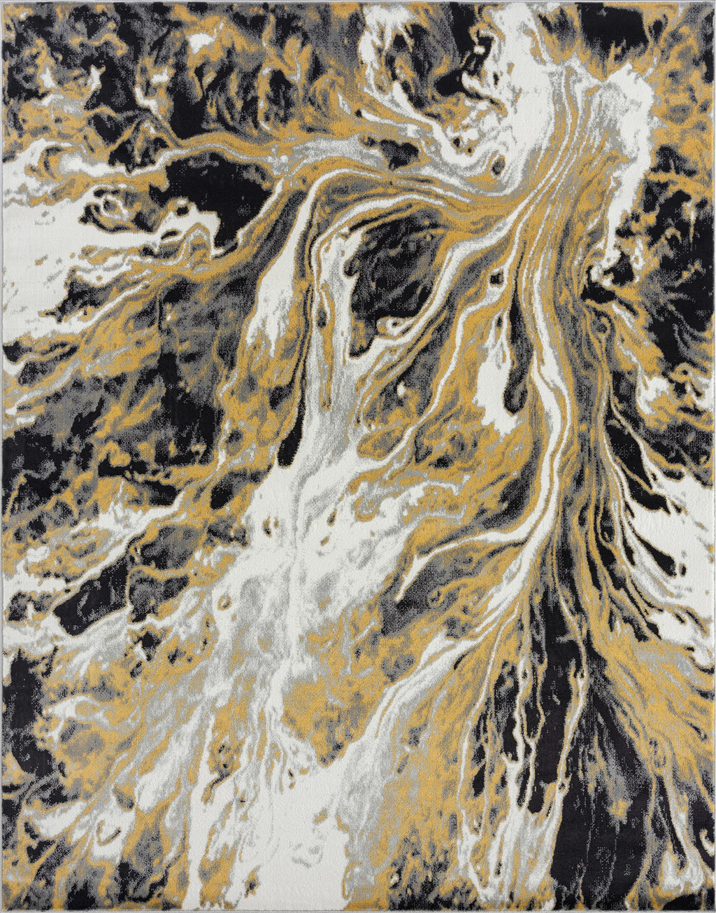8x10 Yellow Modern Area Rug C891