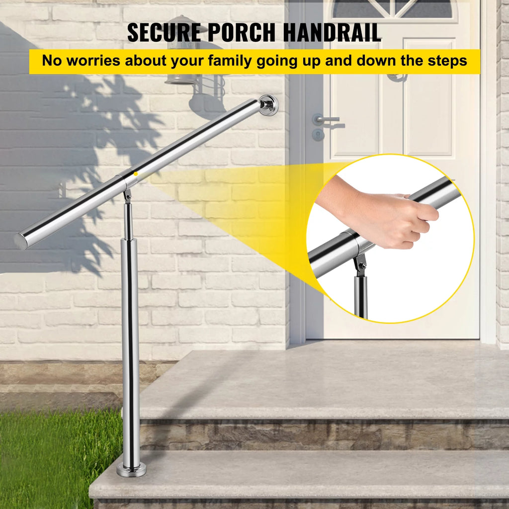Stainless Steel 1 Step Handrail 80 x 90 CM W722966
