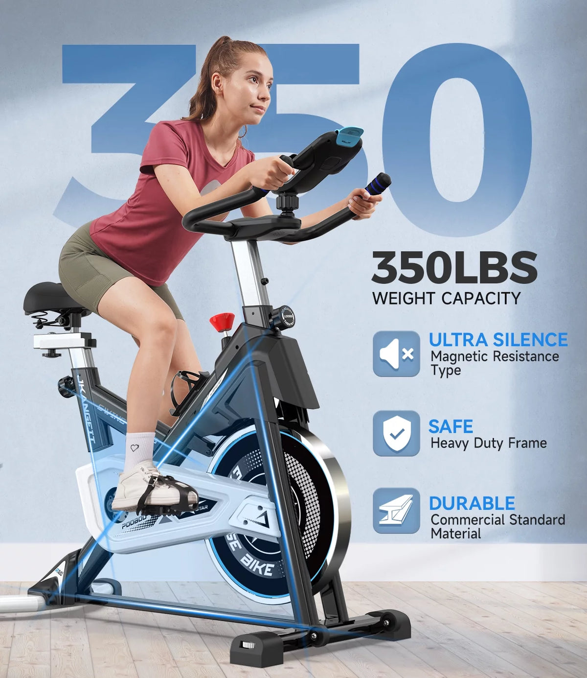 Magnetic Exercise Bike 40lbs Flywheel N7100