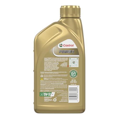 10W-50 Full Synthetic Motorcycle Oil, 1 Quart, Pack of 6 X85331