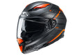 Orange Black Motorcycle Helmet O79530