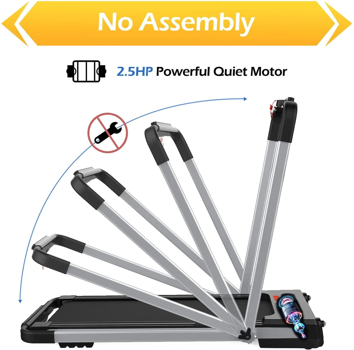 2 in 1 Foldable Under Desk Treadmill R134