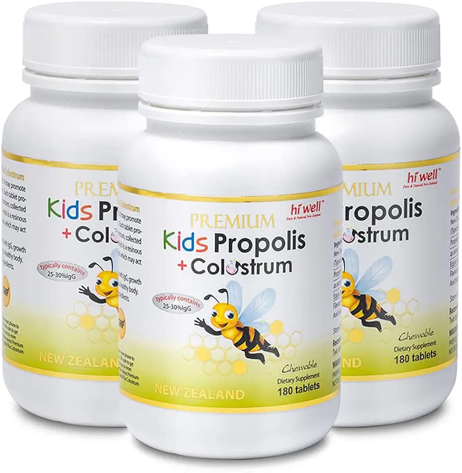 Kids Propolis Plus Grass-Fed Colostrum 180 Tablets A936