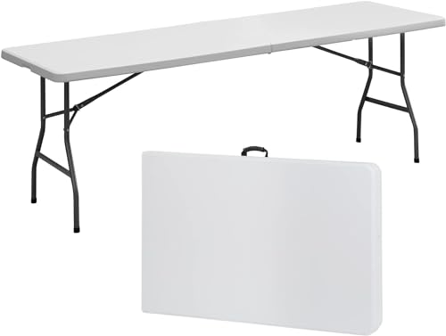 4ft White Plastic Folding Table Q2451