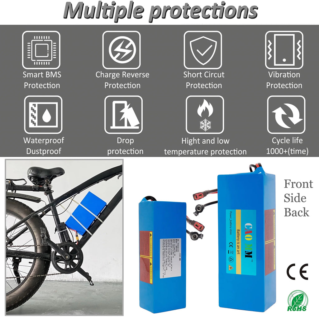 48V 10AH Lithium Battery with 5A Fast Charger G739782