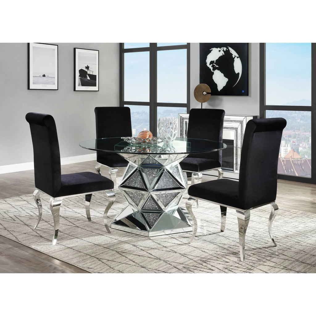 Round Glass Top Dining Table O19272