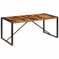 Sheesham Wood Tabletop Dining Table with Steel Legs T88187