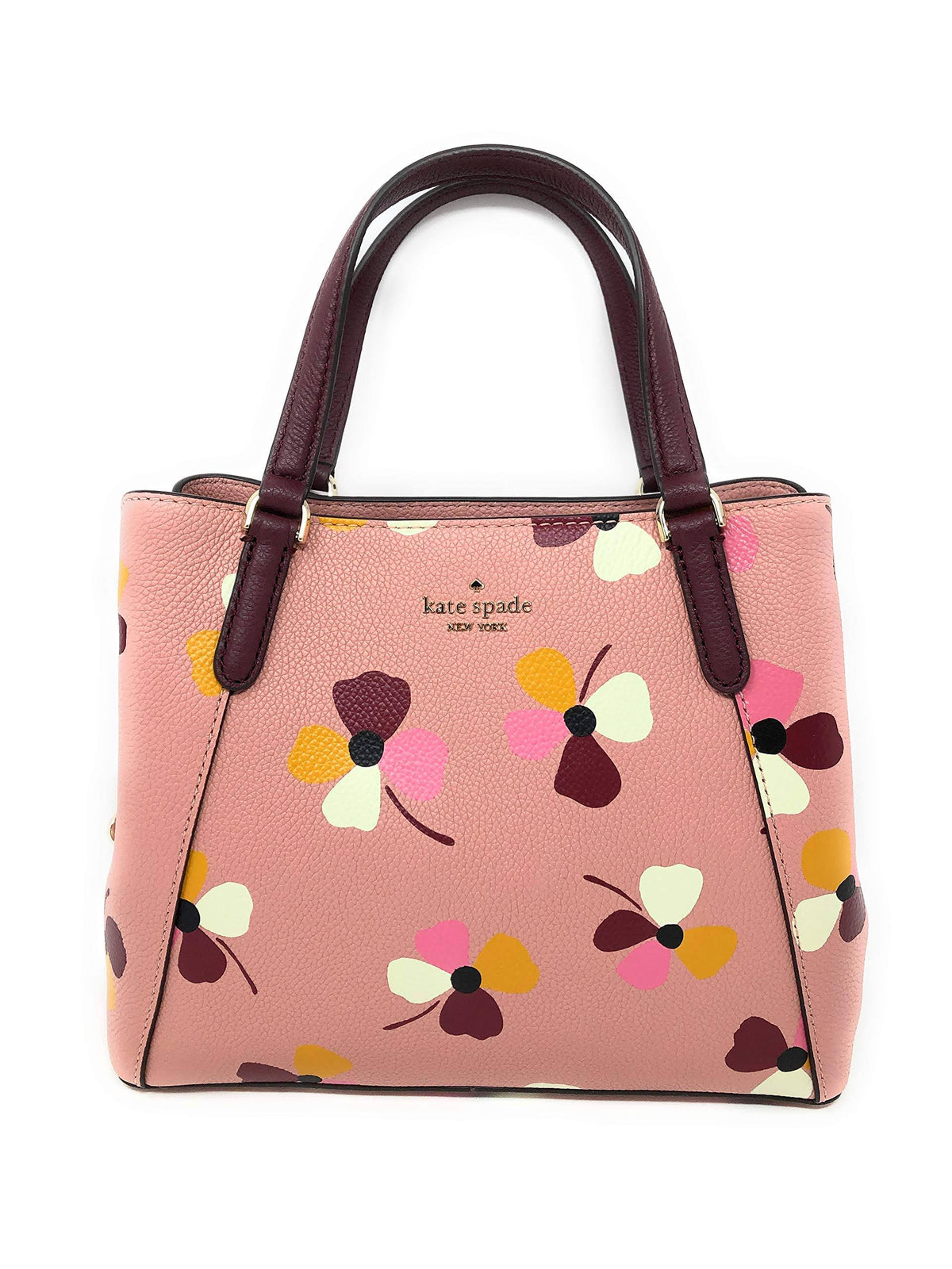 Pink Medium Triple Compartment Satchel Shoulder Bag I6087