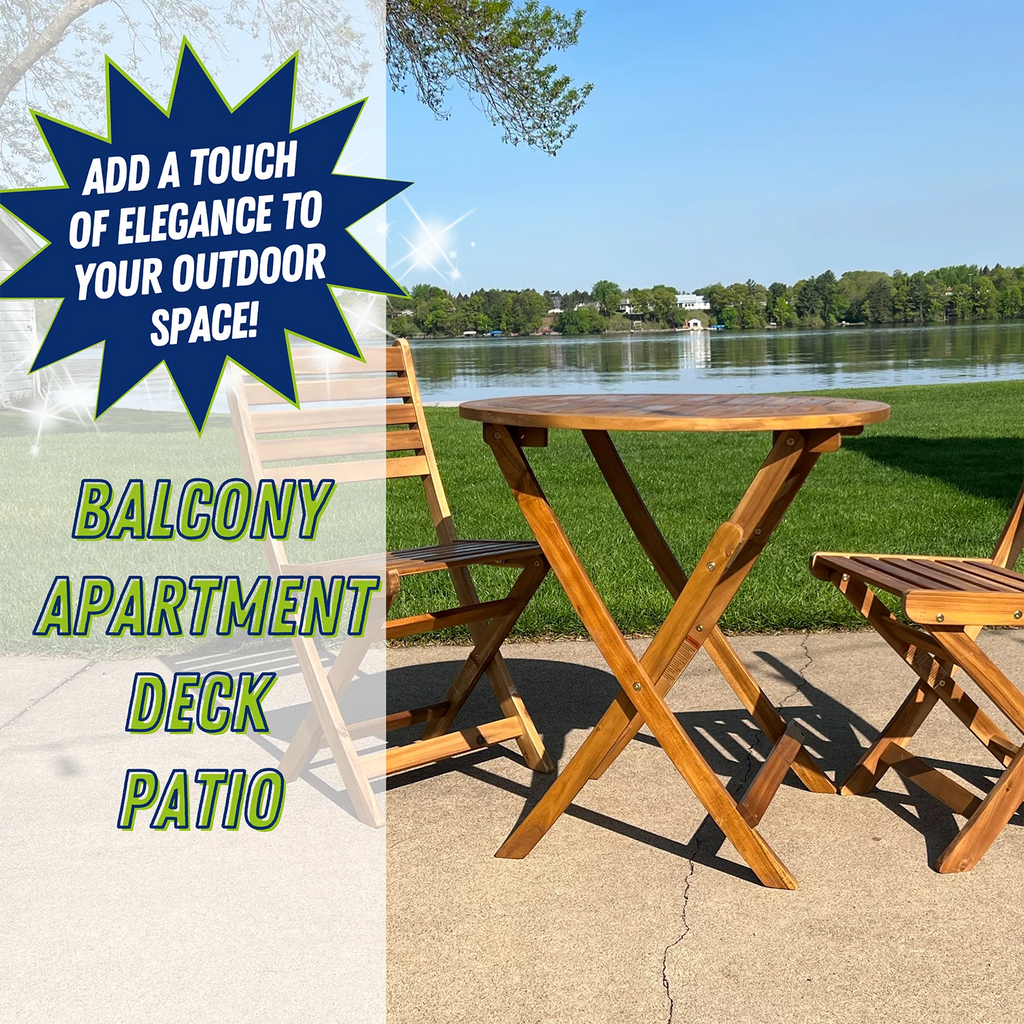 Folding Acacia Wood Bistro Table V3514