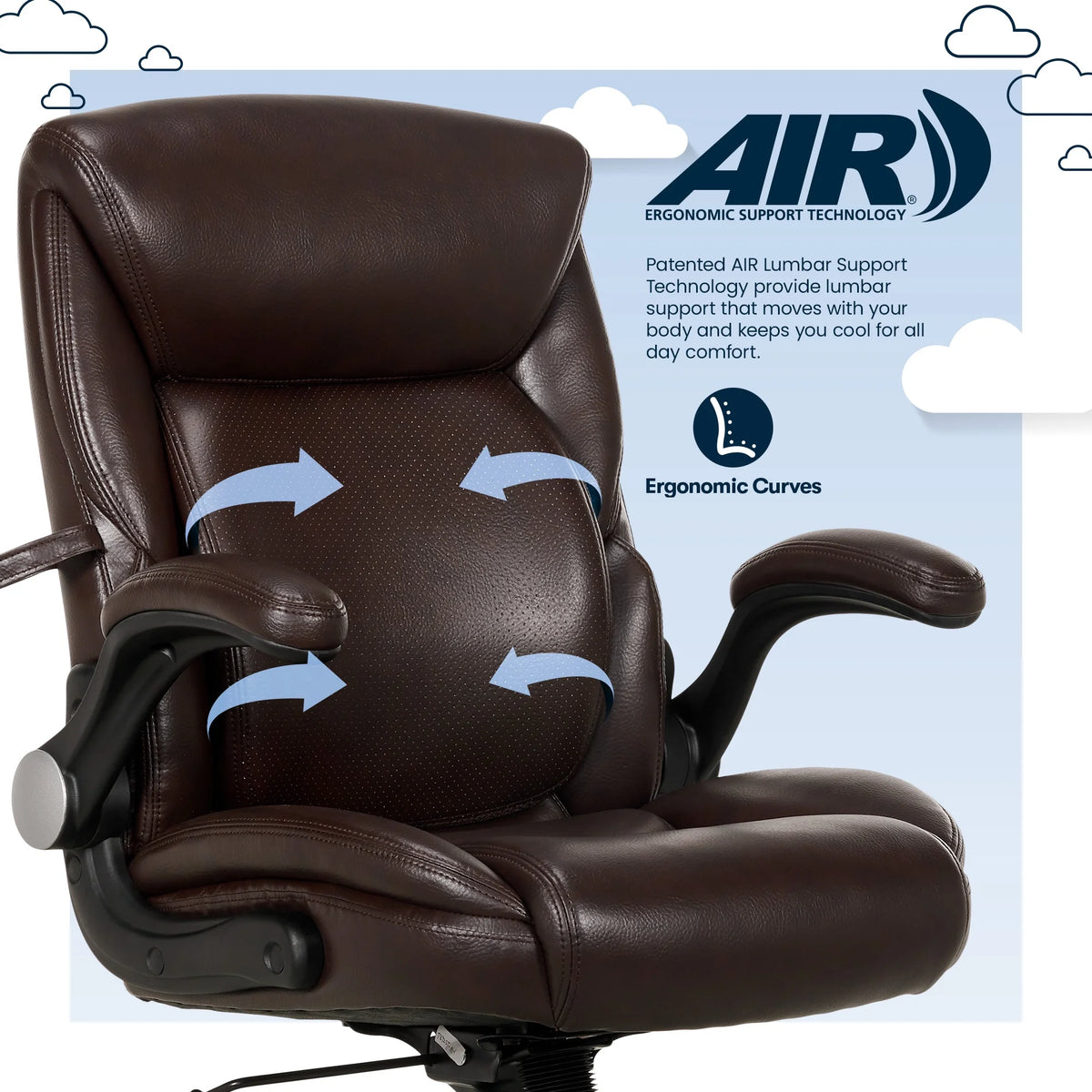 Black Bonded Leather Office Chair E486