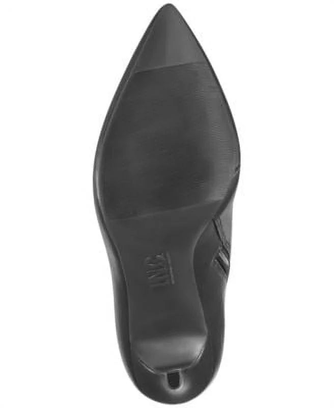 Black Cushioned Pointed Toe Stiletto Zip-Up Dress Boots Y836380