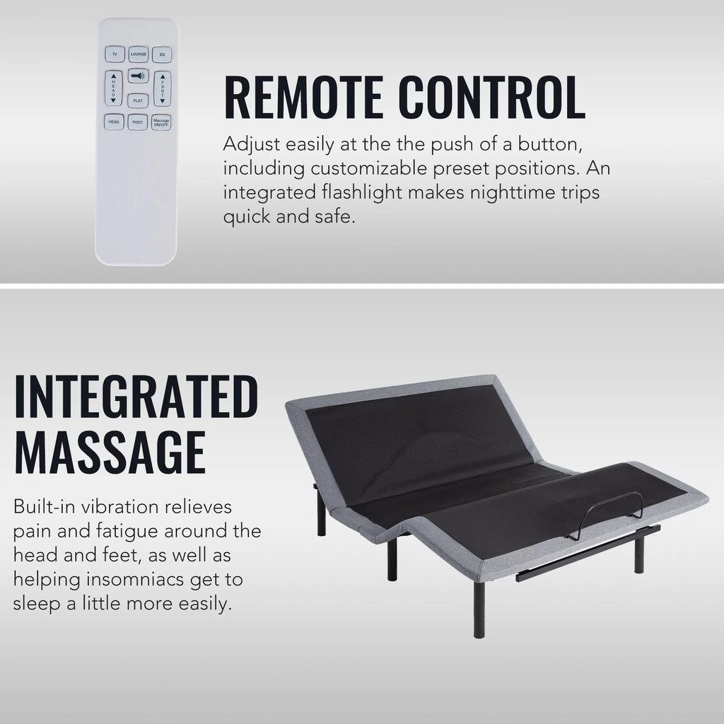 Queen Size Motorized Bed Frame with Remote Control F570
