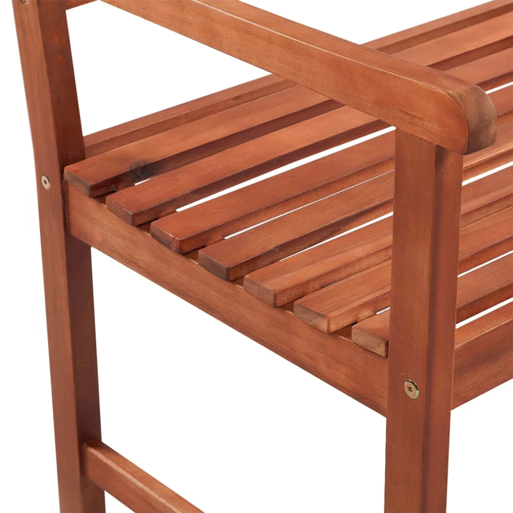 Patio Bench with Cushion Solid Acacia Wood Q28334