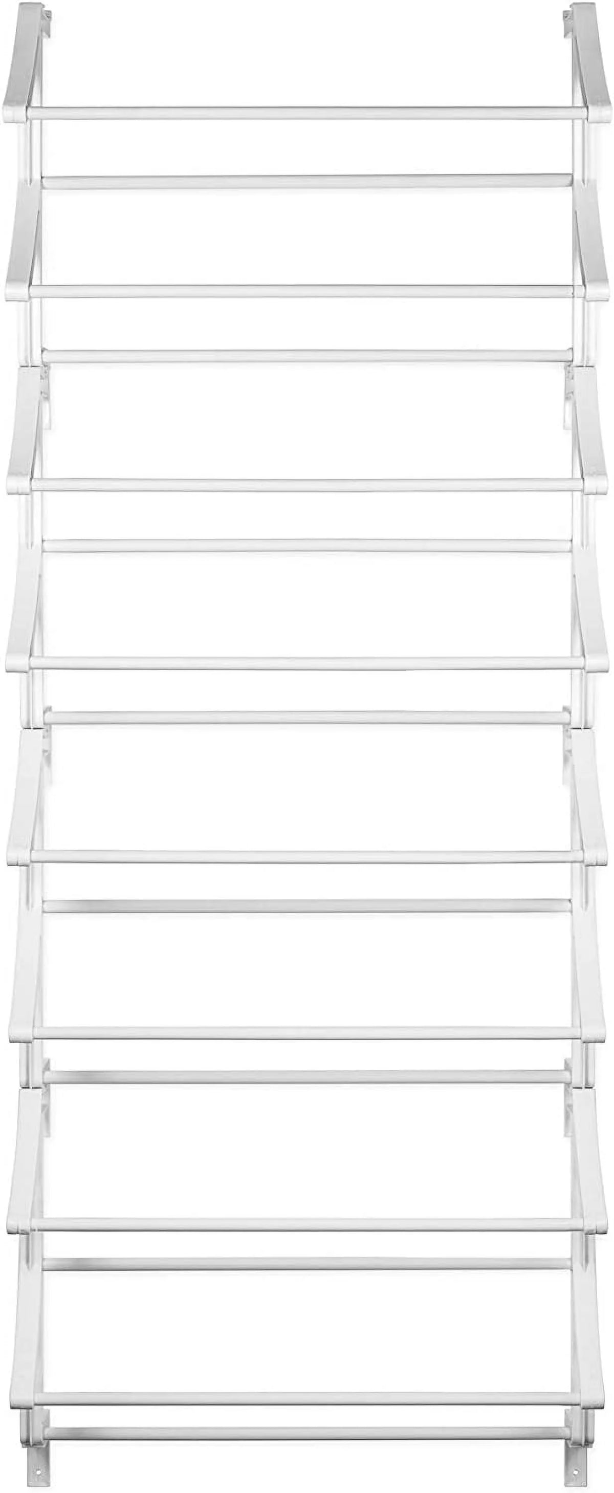 Hanging Over The Door Shoe Rack, 8 Holder Racks, White W477045