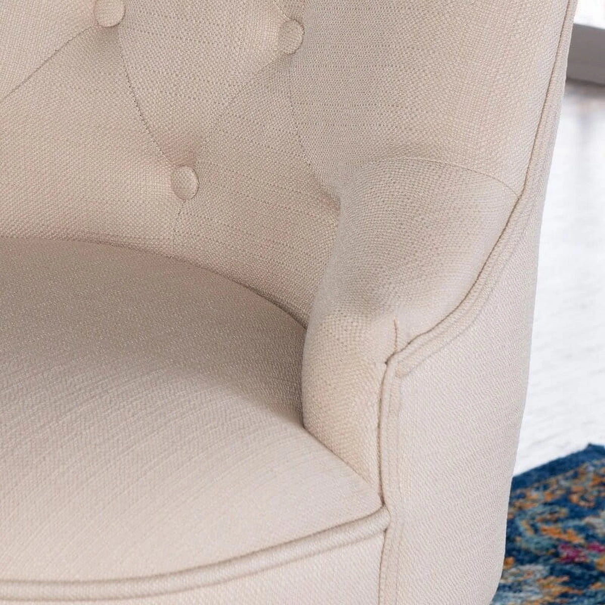 Beige Adjustable Swivel High Back Task Chair Z22671