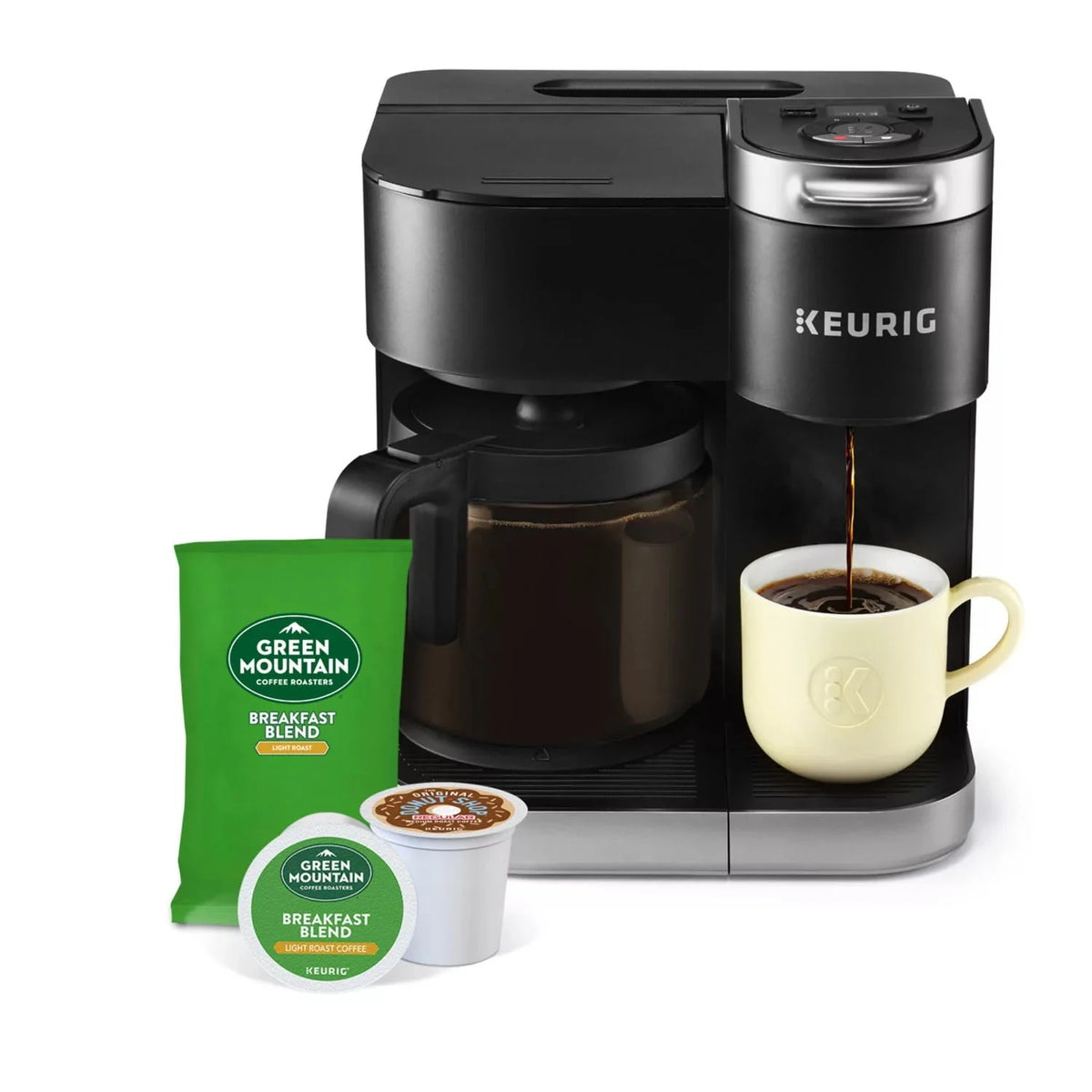 Single Serve and Carafe Coffee Maker T270475