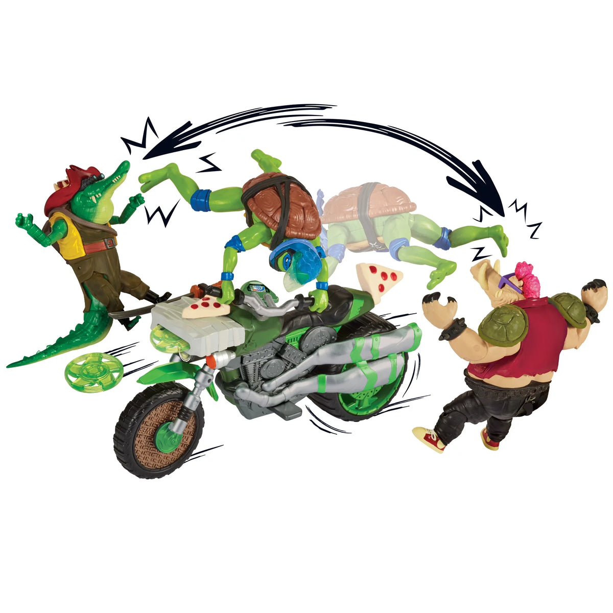 Ninja Kick Cycle with Leonardo Figure Z235