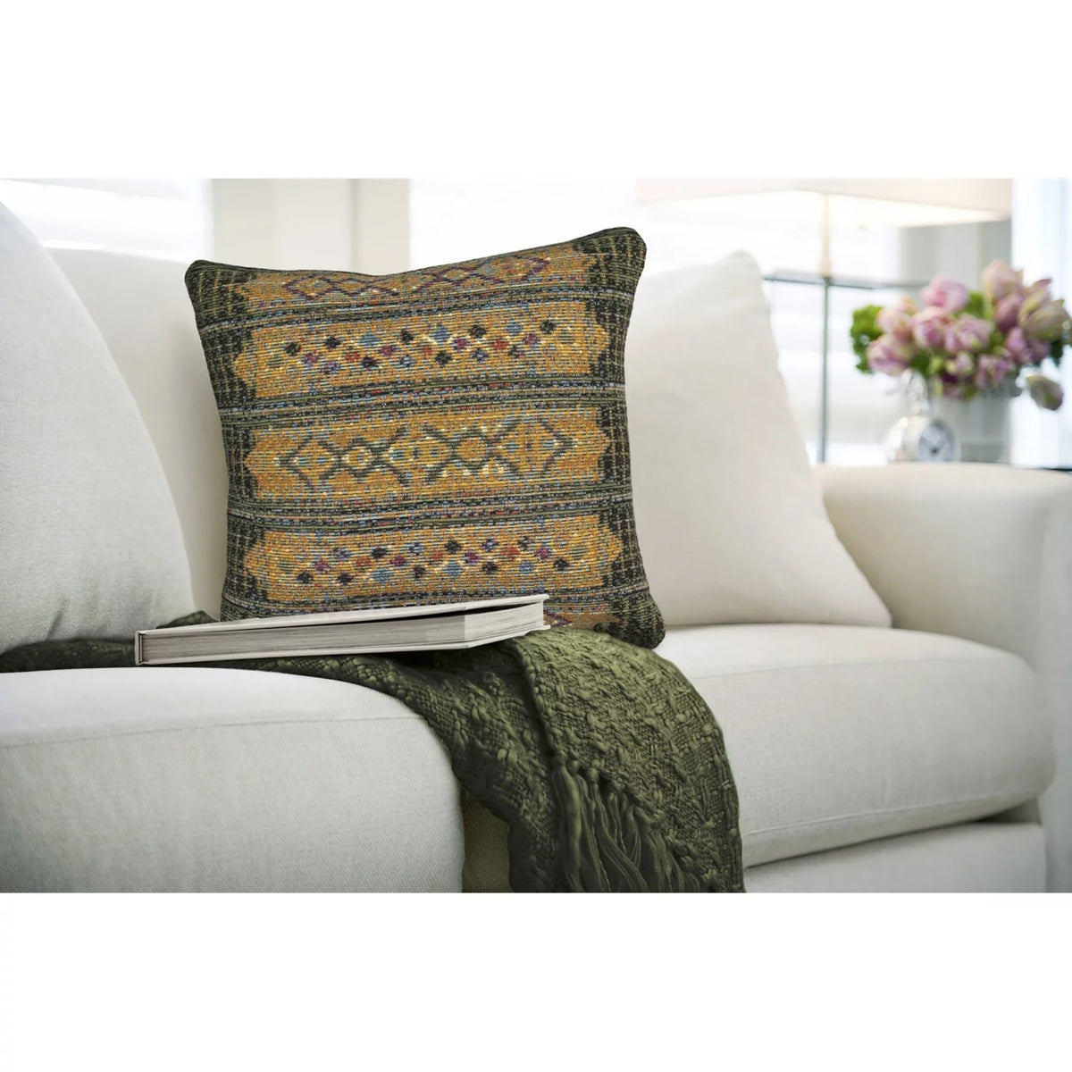 Green Indoor Outdoor Decorative Pillow Y886195