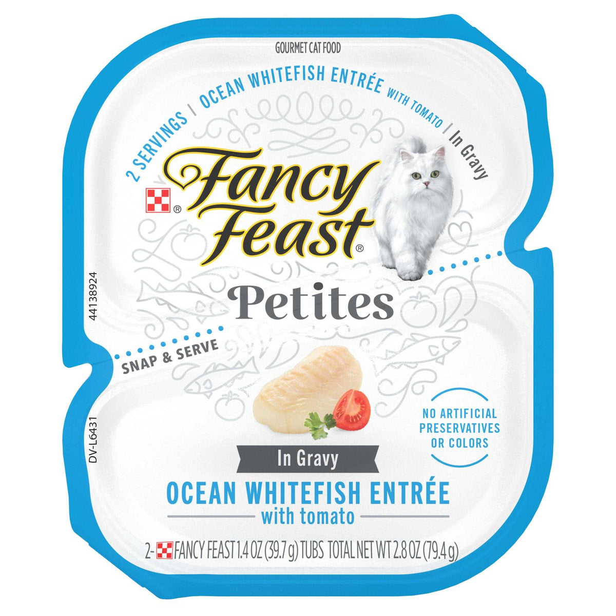 Ocean Whitefish Entree with Tomato in Gravy Wet Cat Food O6516