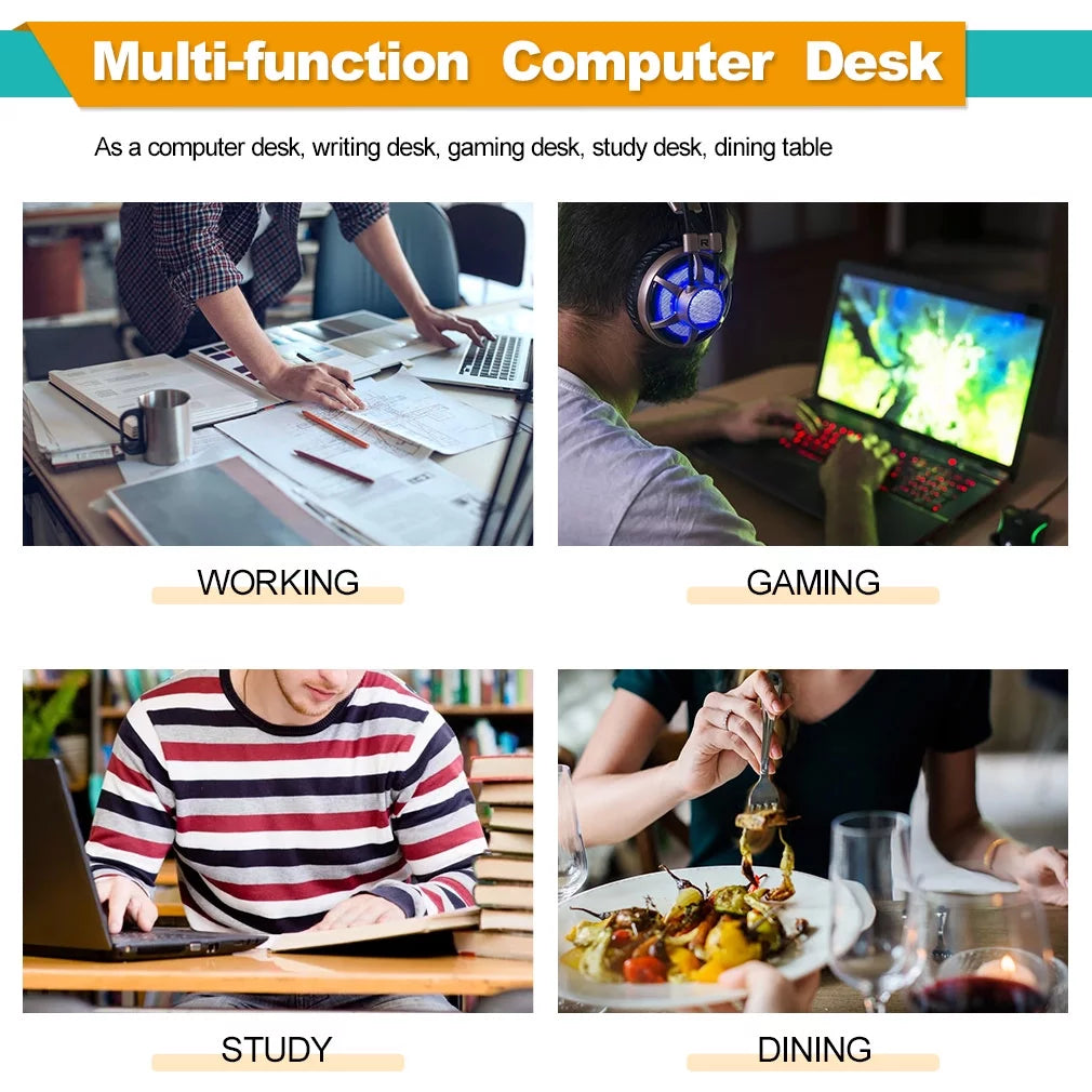 40 inches Computer Desk with Metal Frame F8433