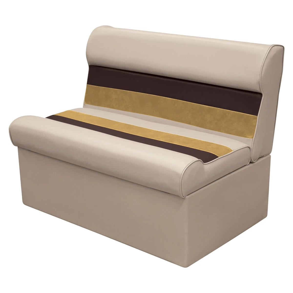 Gray Navy Blue Boat Seat and Backrest Cushion Set Q3359