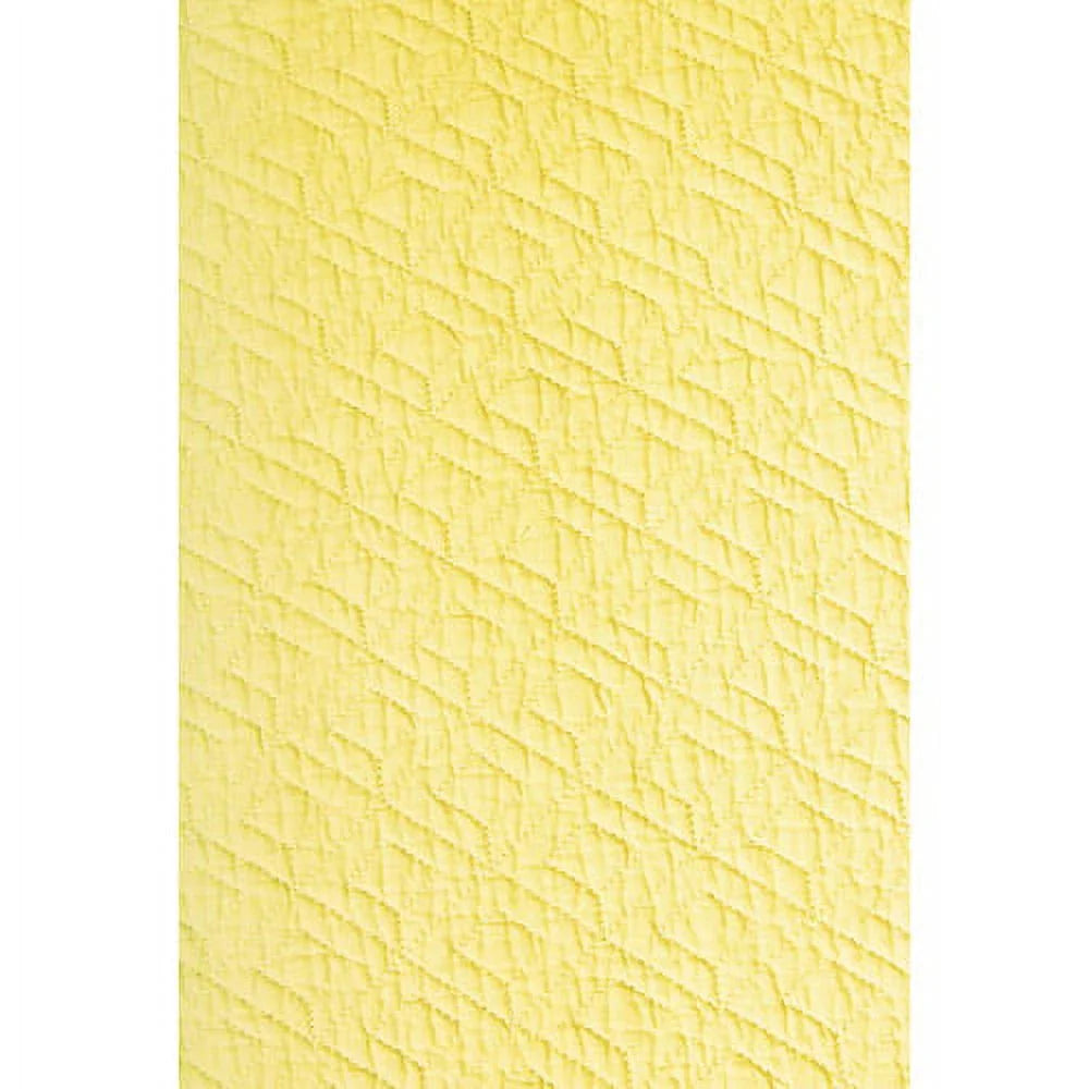 Cotton Quilt Set, Yellow, 3-Piece King/Cal King U80991