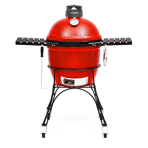 18-inch Ceramic Charcoal Grill and Smoker with Cart G945654