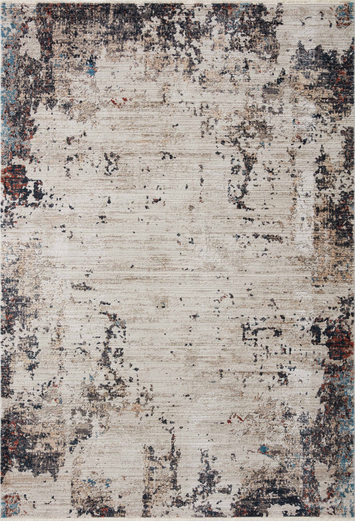 Ivory Charcoal 6'7 x 9'6 Rug G781036