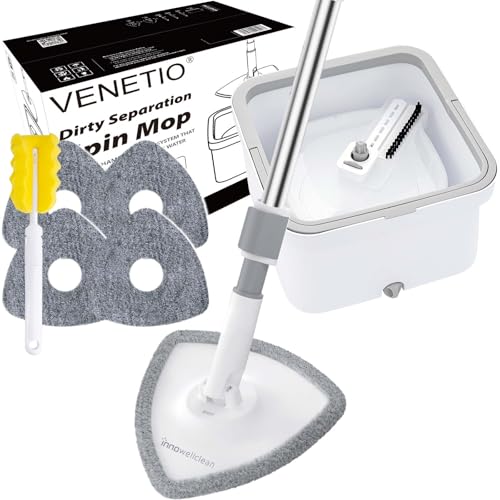 Spin Mop & Bucket Set with 5 Pads K79881