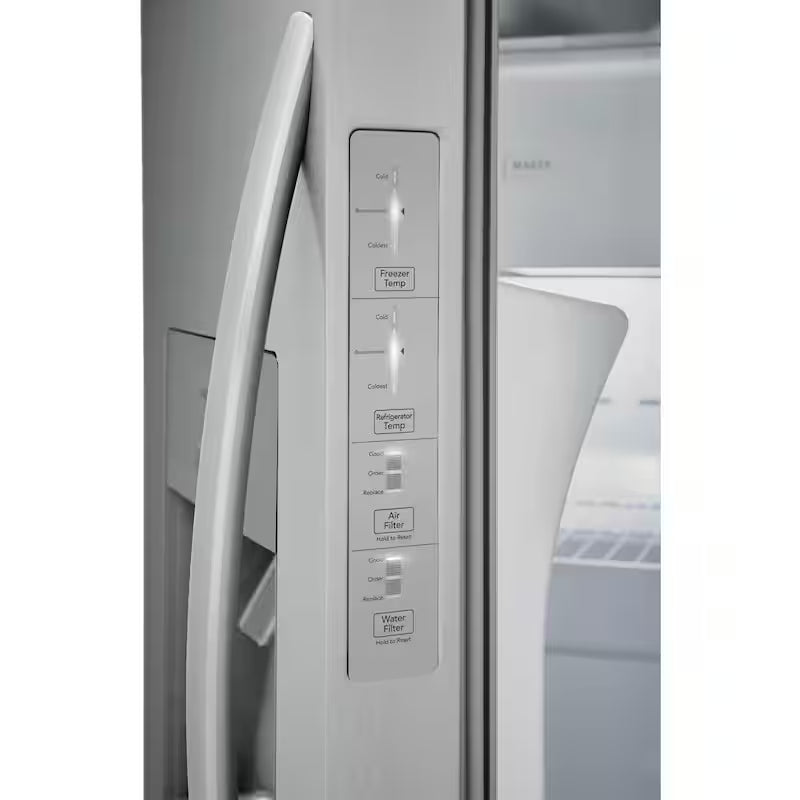 36 in. 25.6 cu. ft. Side by Side Stainless Steel Refrigerator O891632