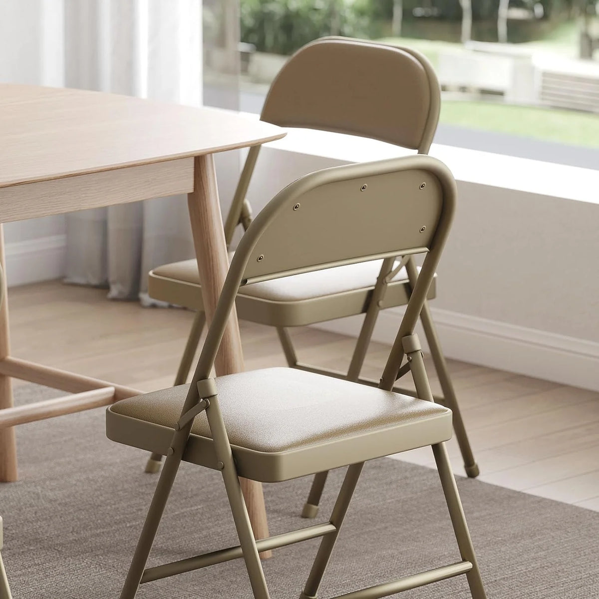 4 Pack Black Padded Folding Chairs O5837