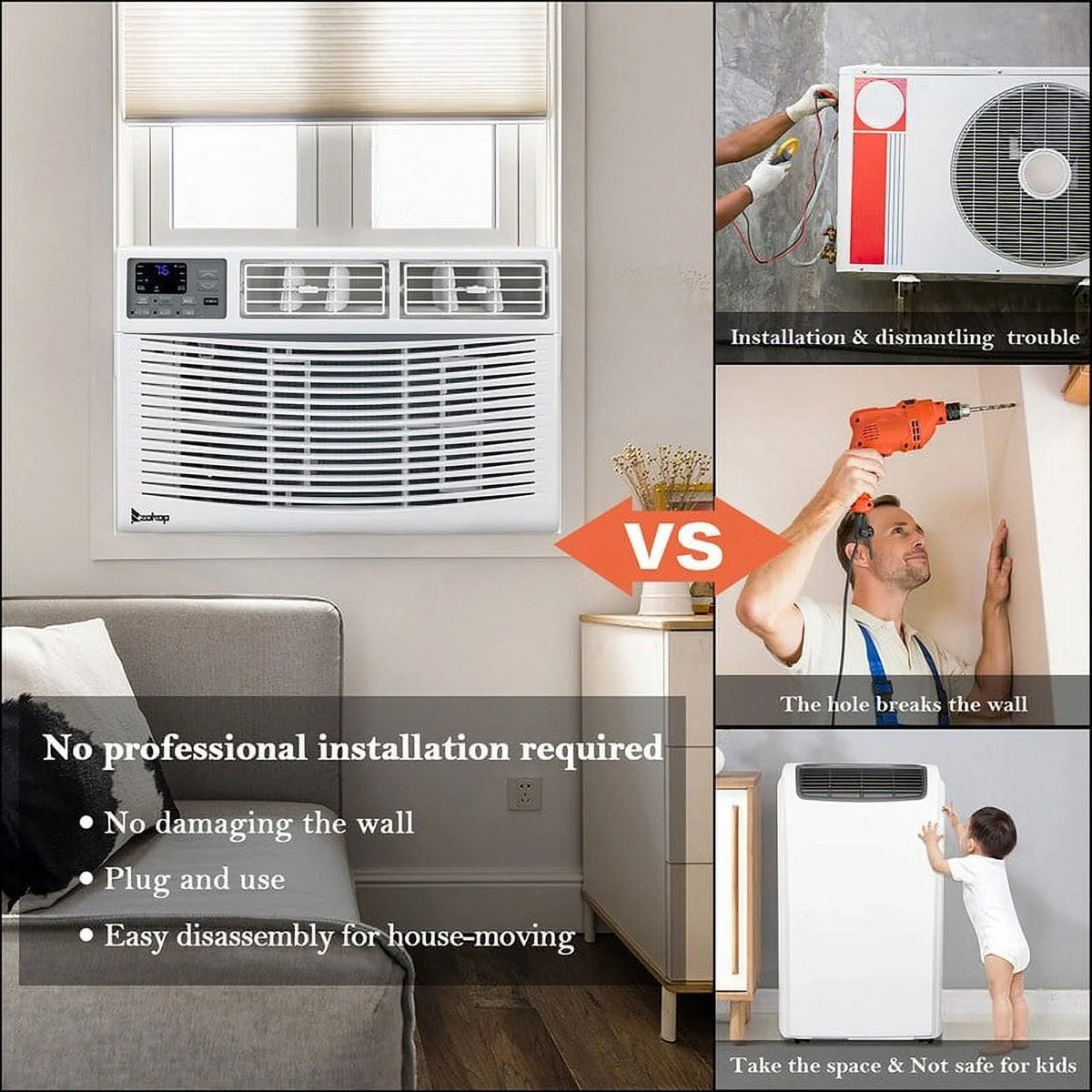 8000BTU Portable Window Air Conditioner M581454