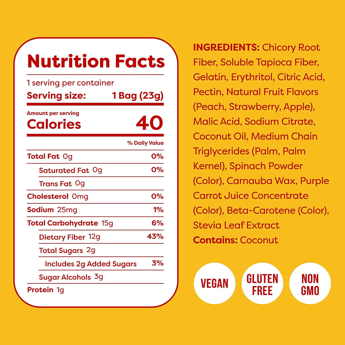 Low Carb Vegan Gummy Candy 48-pack X5798