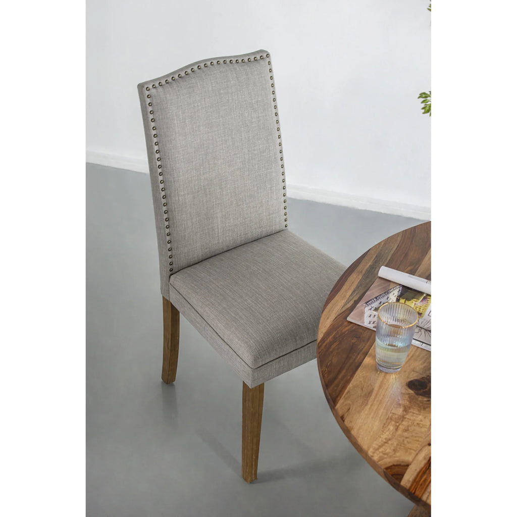Gray and Brown Wooden Dining Chairs Y7401