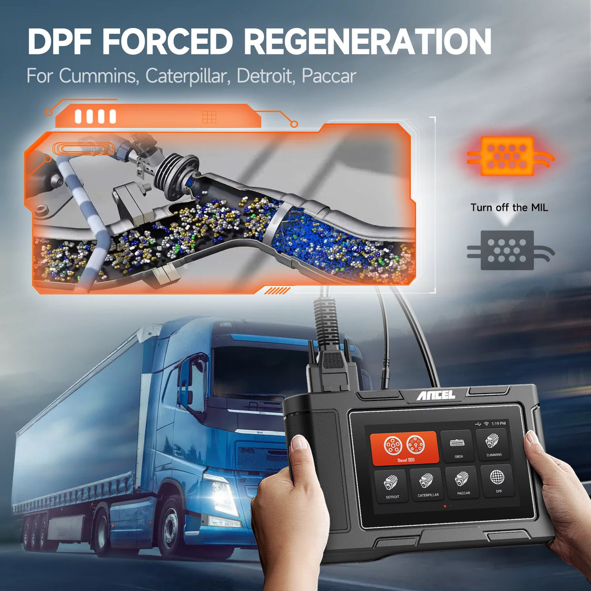 Diesel Truck Scanner Heavy Duty Diagnostic Tool Code Reader H685194