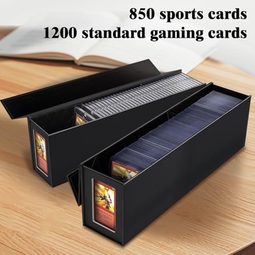Black Magnetic Trading Card Storage Box 4 Pack W815