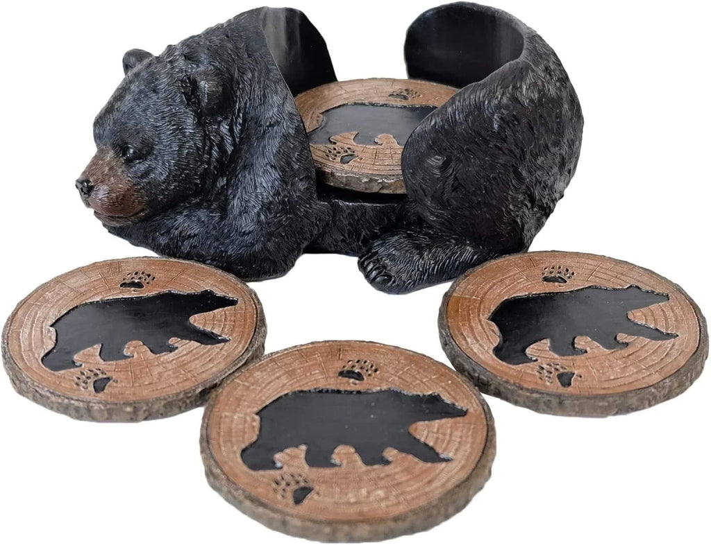 Black Bear Coaster Set P352185