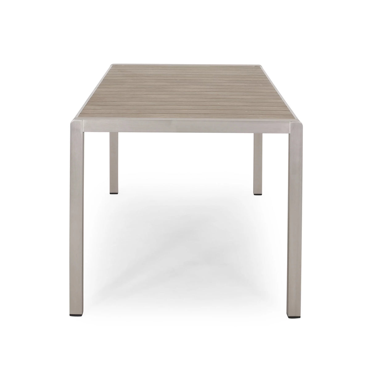 Outdoor Aluminum Dining Table with Faux Wood Top B92106