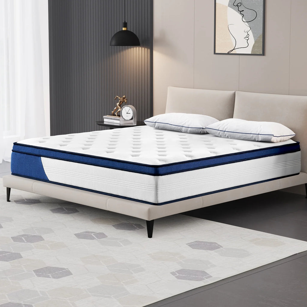 King Size 12 Innerspring Hybrid Pocket Spring Mattress A9262