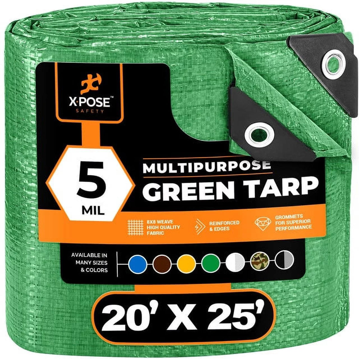 Blue 5' x 7' Waterproof Polyethylene Tarp S390