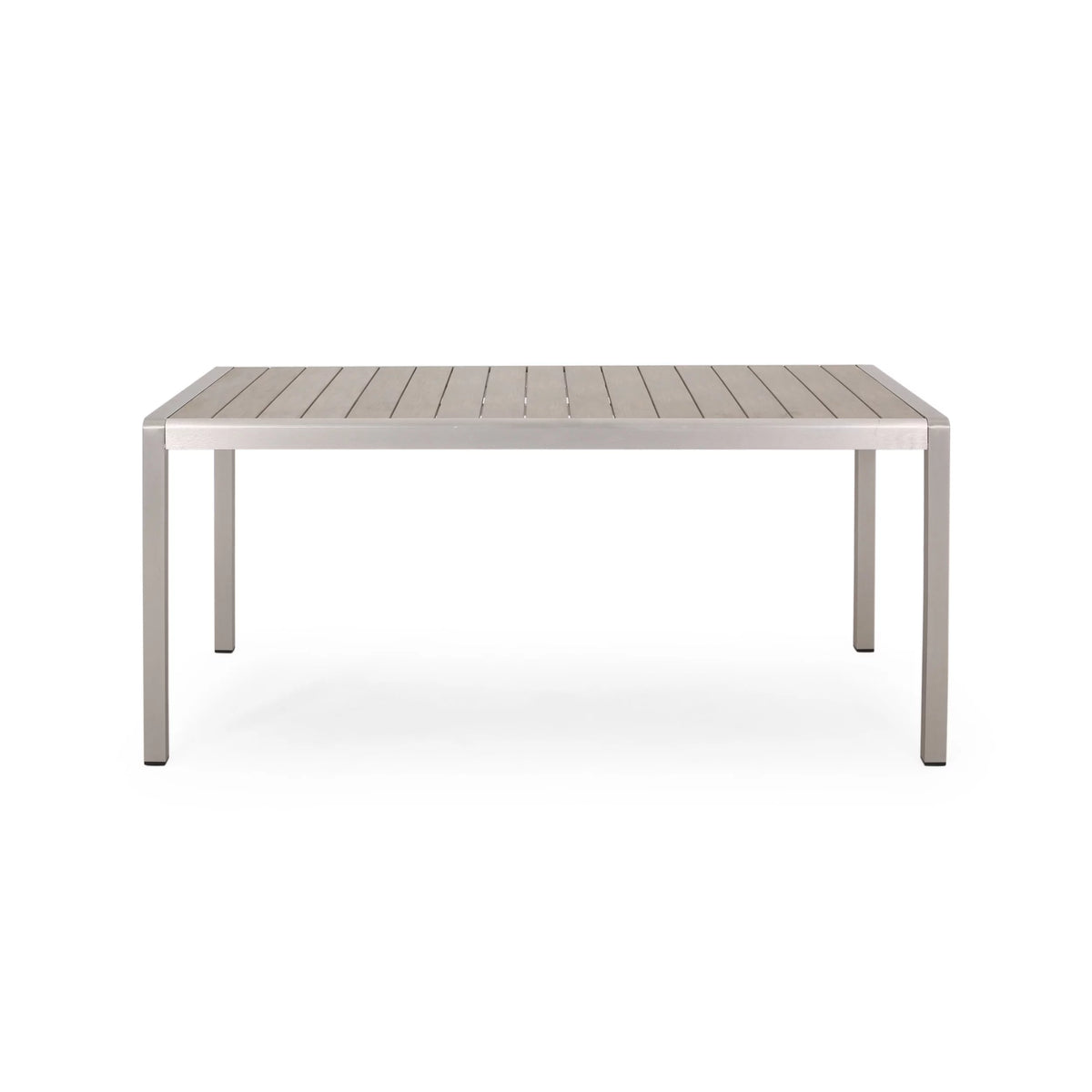 Outdoor Aluminum Dining Table with Faux Wood Top B92106