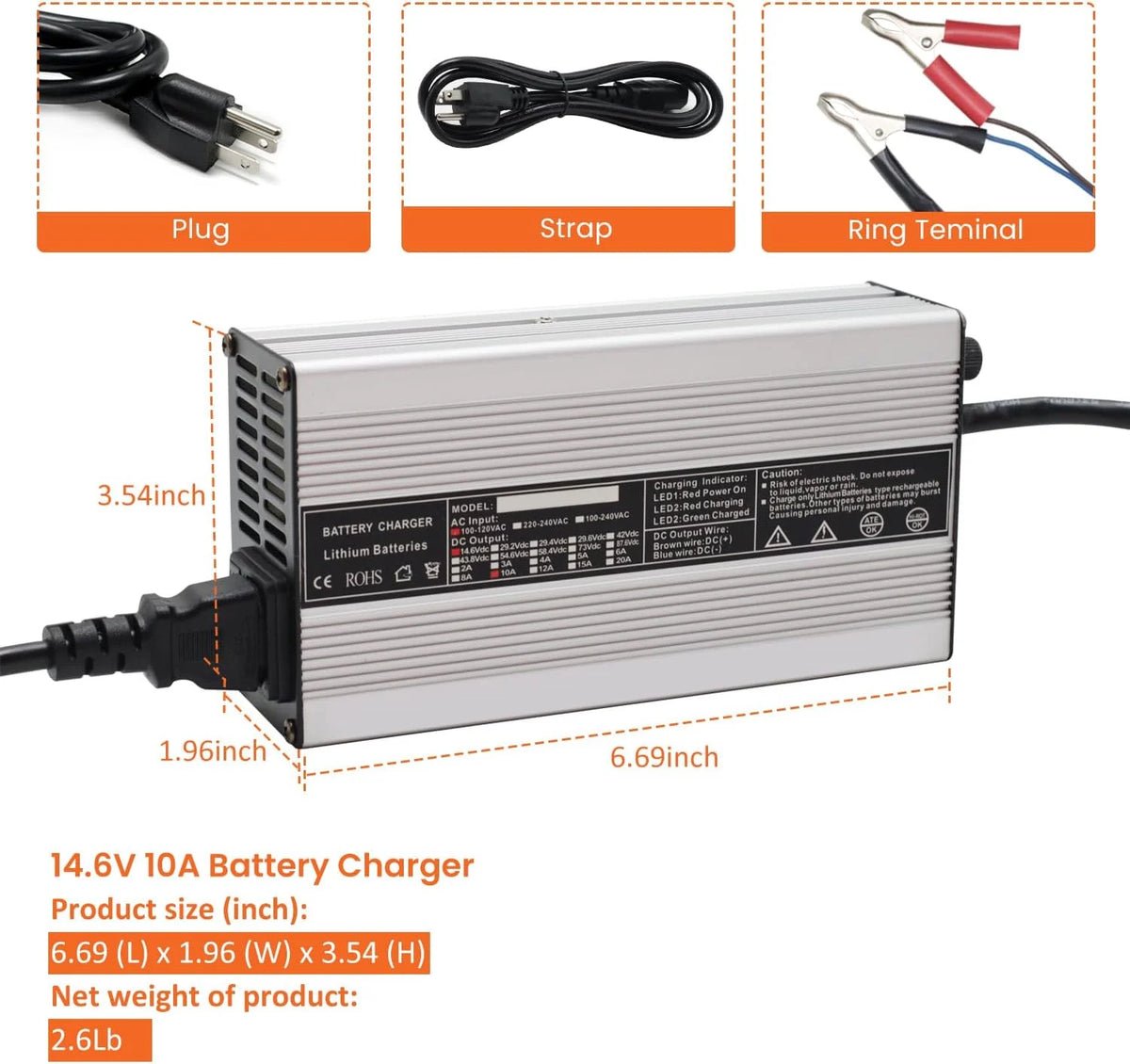 12V 100AH LiFePO4 Lithium Battery Z7102