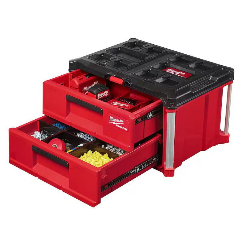 22 in. 2-Drawer Tool Box with Metal Reinforced Corners W157686