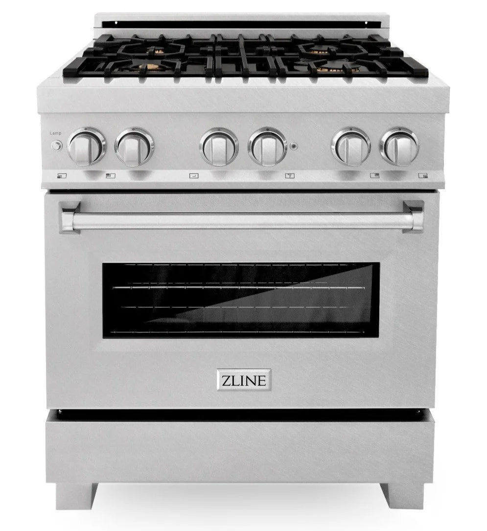 30 in. Gas Burner Electric Oven Stainless with Brass Burners U9233
