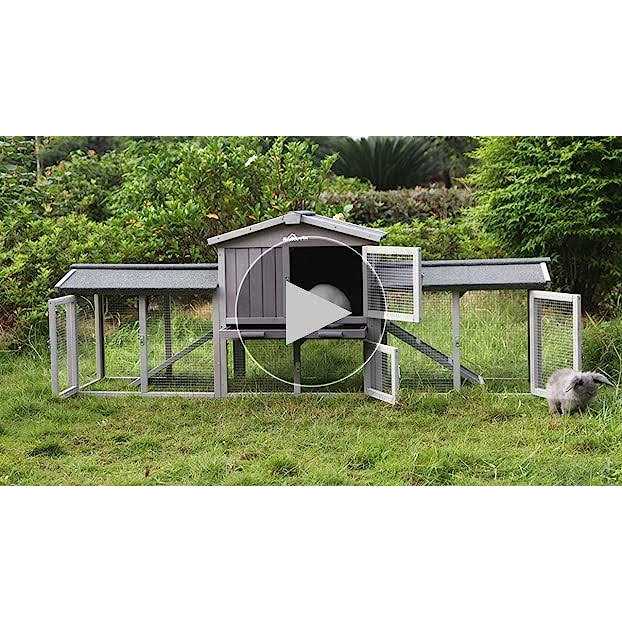 Large Outdoor Rabbit Hutch Chicken Coop G21051