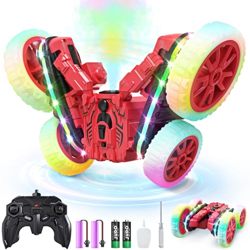 Remote Control Car, 360°Rotating 4WD Off-Road Stunt Car, Black M672940