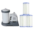 2500 GPH Swimming Pool Filter Pump + Replacement Filter Cartridge 3 Pack X735873