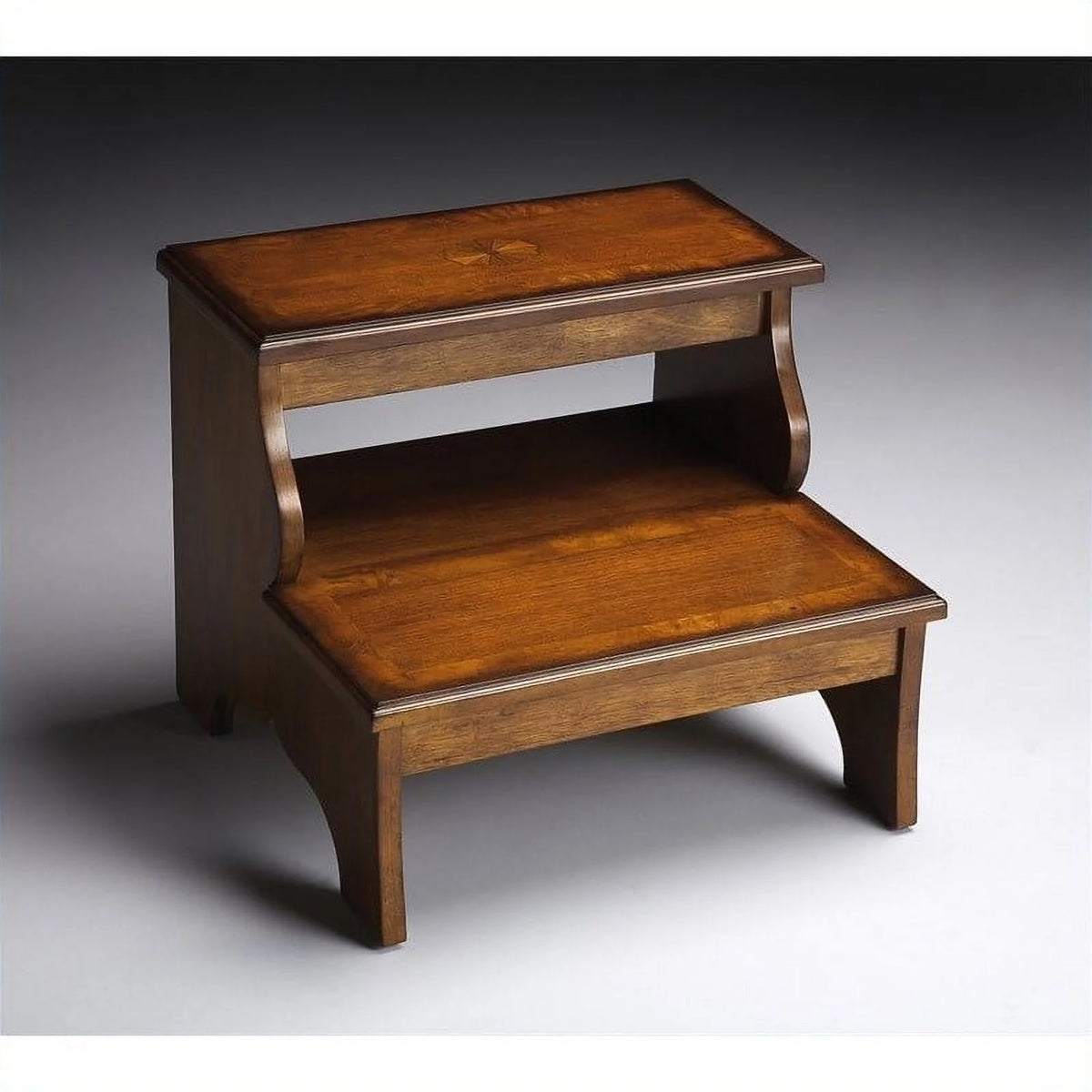 Olive Ash Burl Step Stool H1870